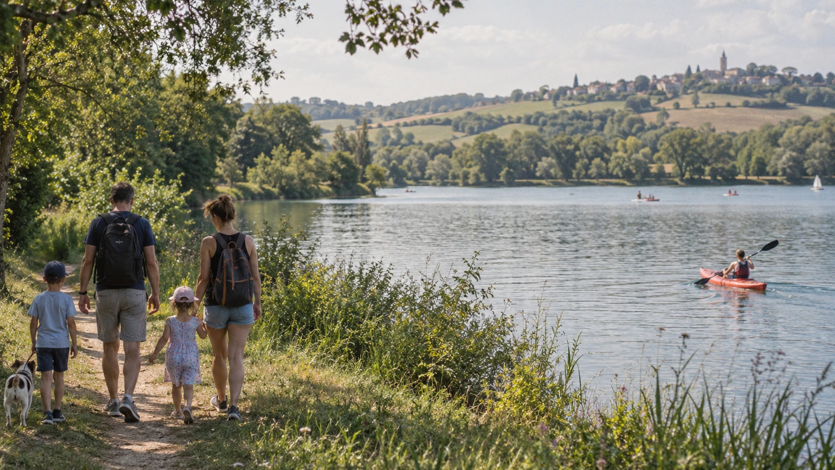 Lac de la Thésauque : sport et détente près de Nailloux