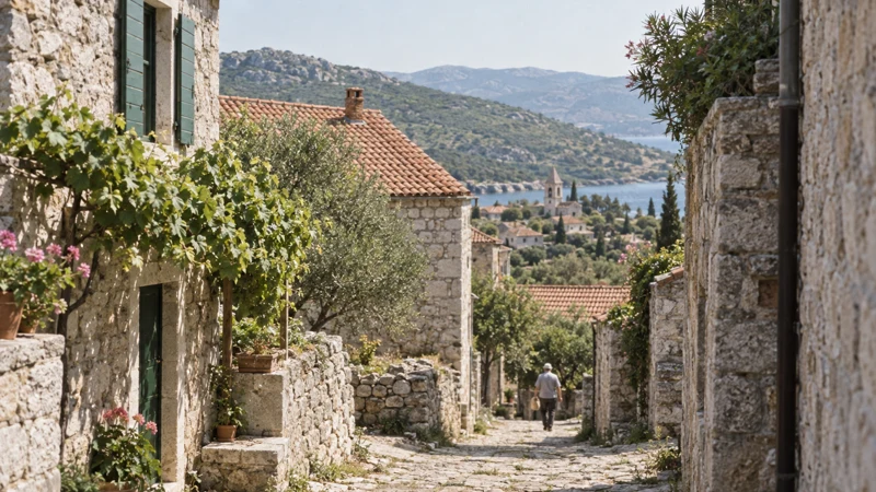 Pristeg, le joyau caché de Dalmatie du Nord : découvrez ce village croate chargé d’histoire