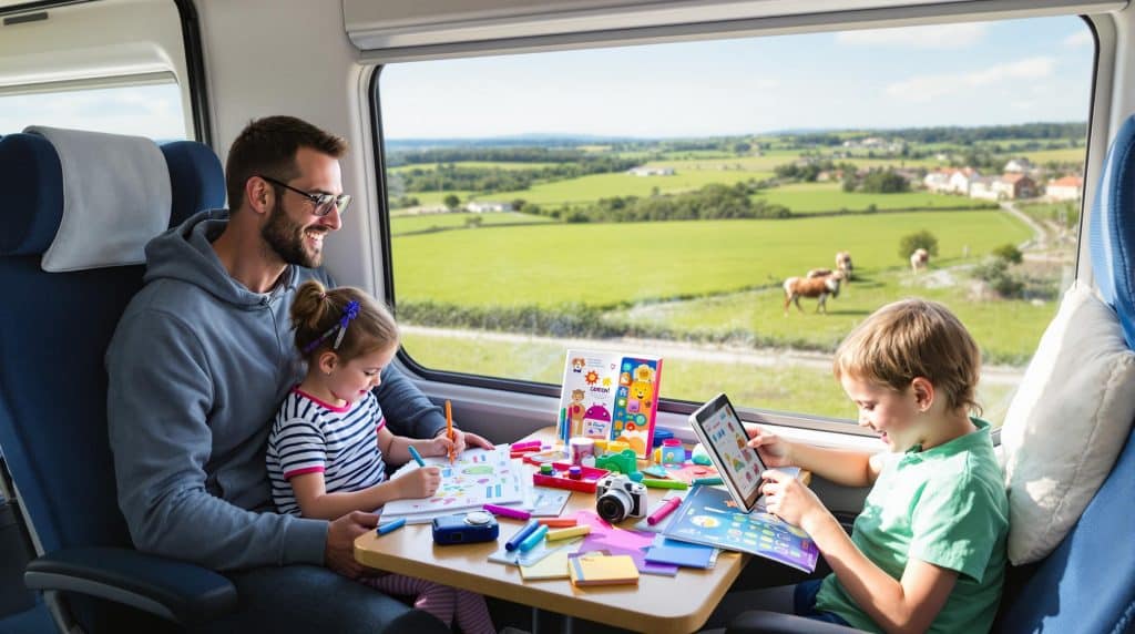 Comment occuper les enfants pendant un voyage en train : 8 idées ludiques et éducatives