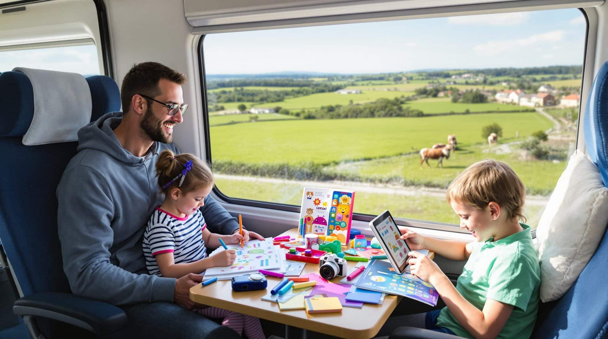 Comment occuper les enfants pendant un voyage en train : 8 idées ludiques et éducatives