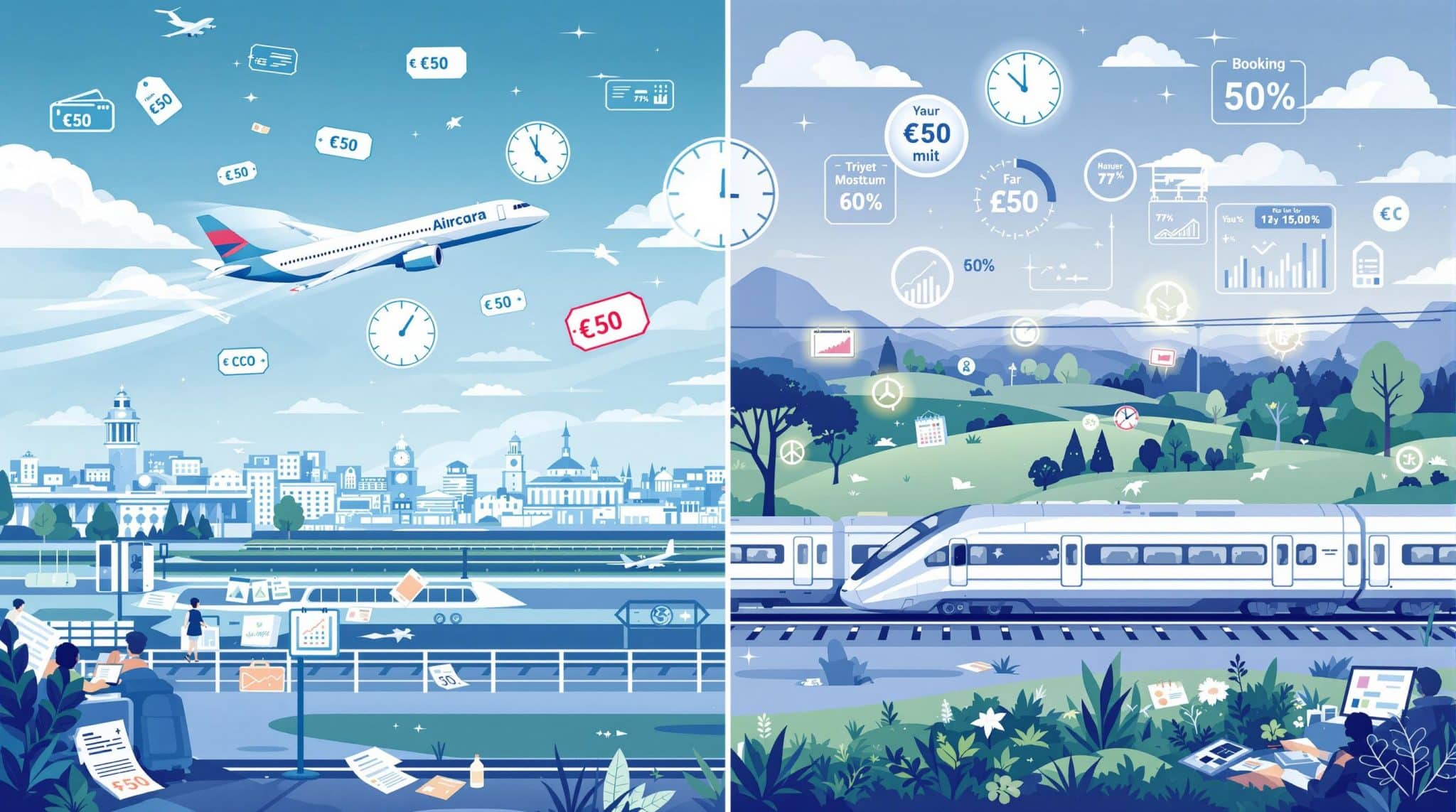 Train ou avion : comparez les prix et choisissez le meilleur moyen de transport