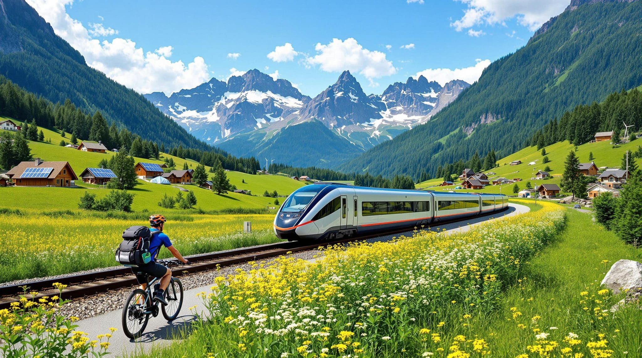 Voyage en train écolo : alternatives durables pour un transport responsable