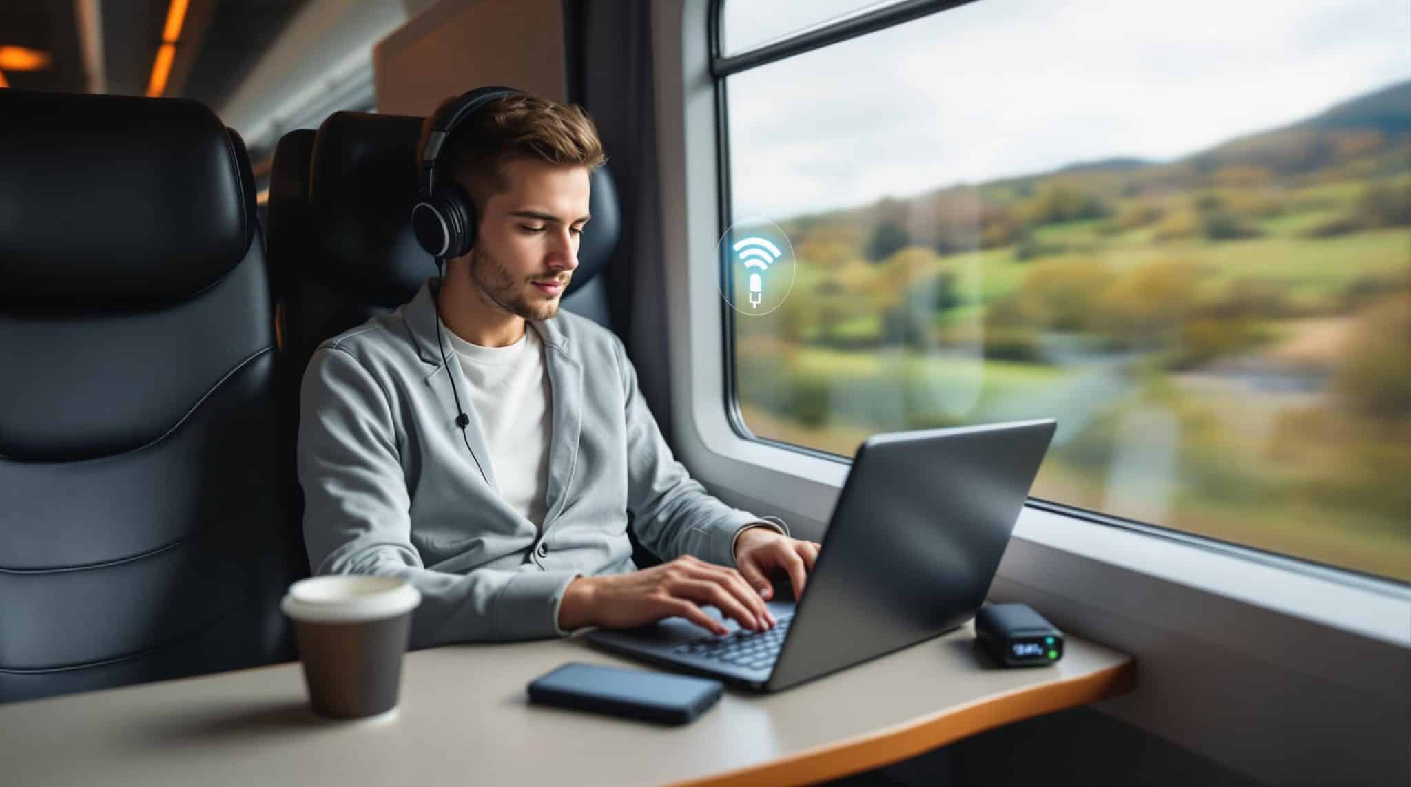 Wifi et prises électriques dans les trains : tout ce qu'il faut savoir pour voyager connecté